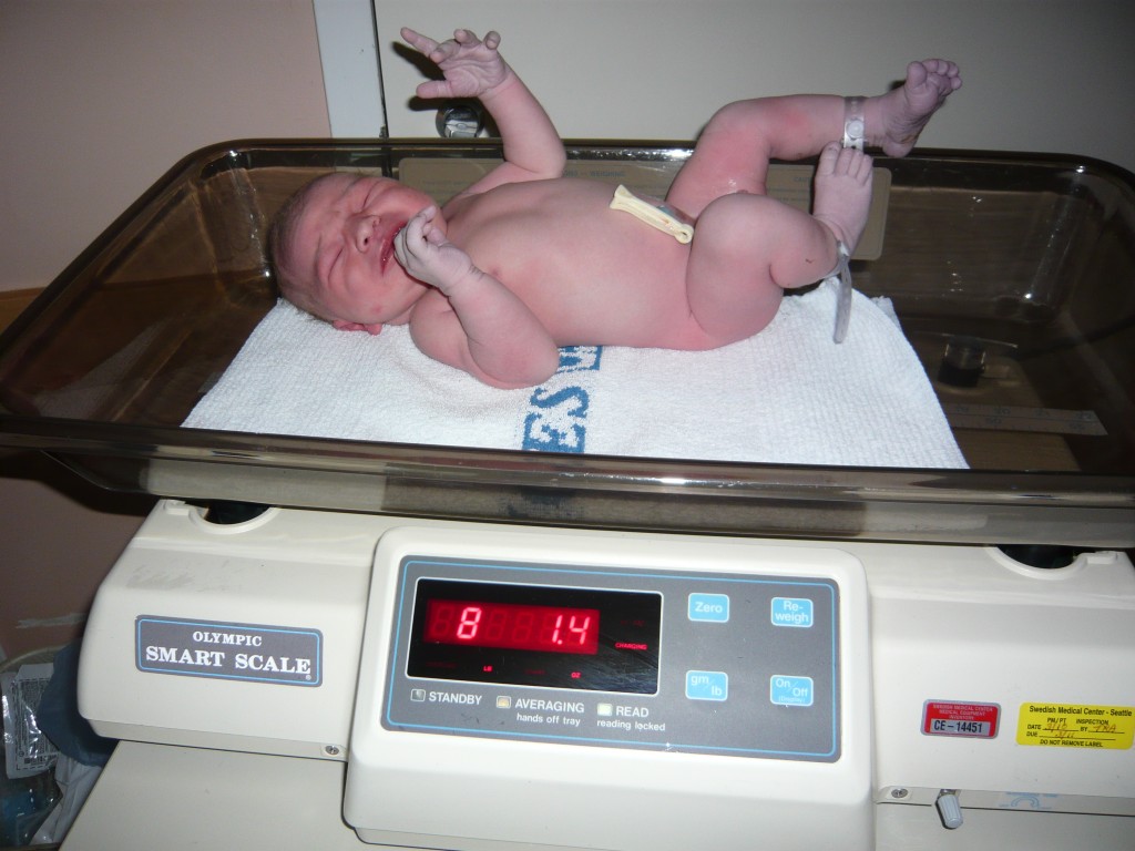 Thelonious James, 8lbs 1.4oz at birth.